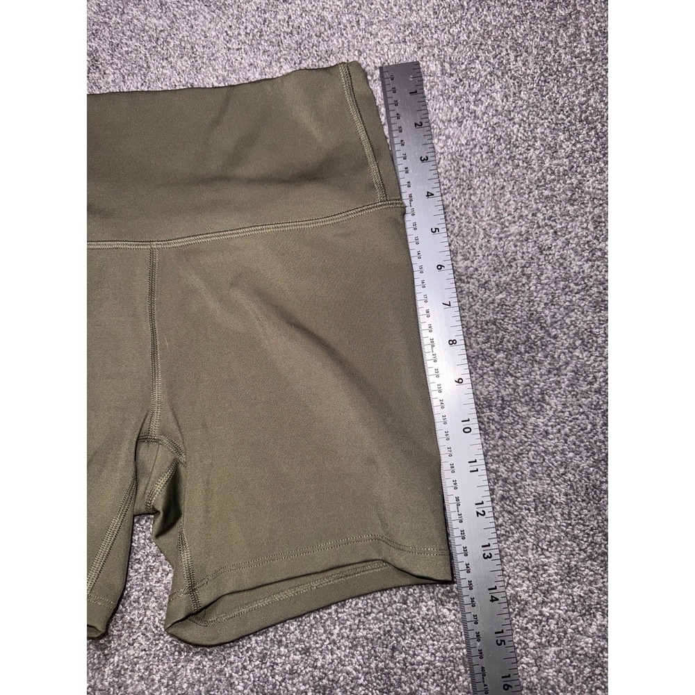 All In Motion Women's Olive Green High-Waisted Biker Shorts‎ - Picture 4 of 11